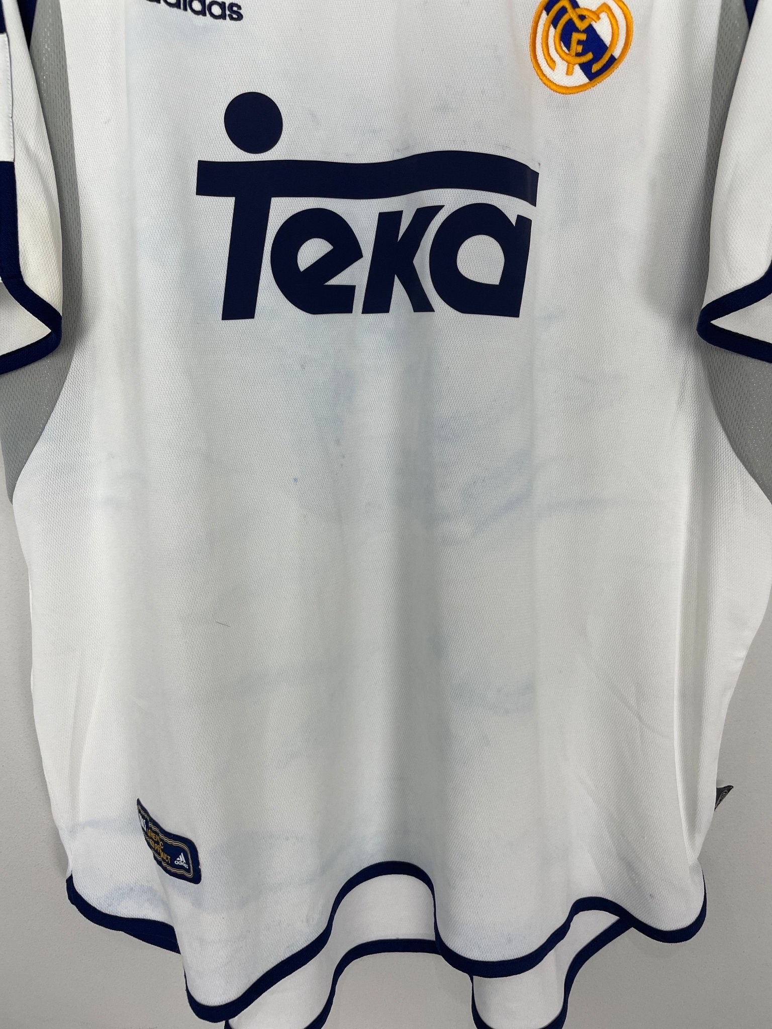 Shop 2000/01 REAL MADRID R.CARLOS #3 HOME SHIRT (XL) ADIDAS, classic football shirts, vintage football shirts & retro soccer jerseys at Cult Kits