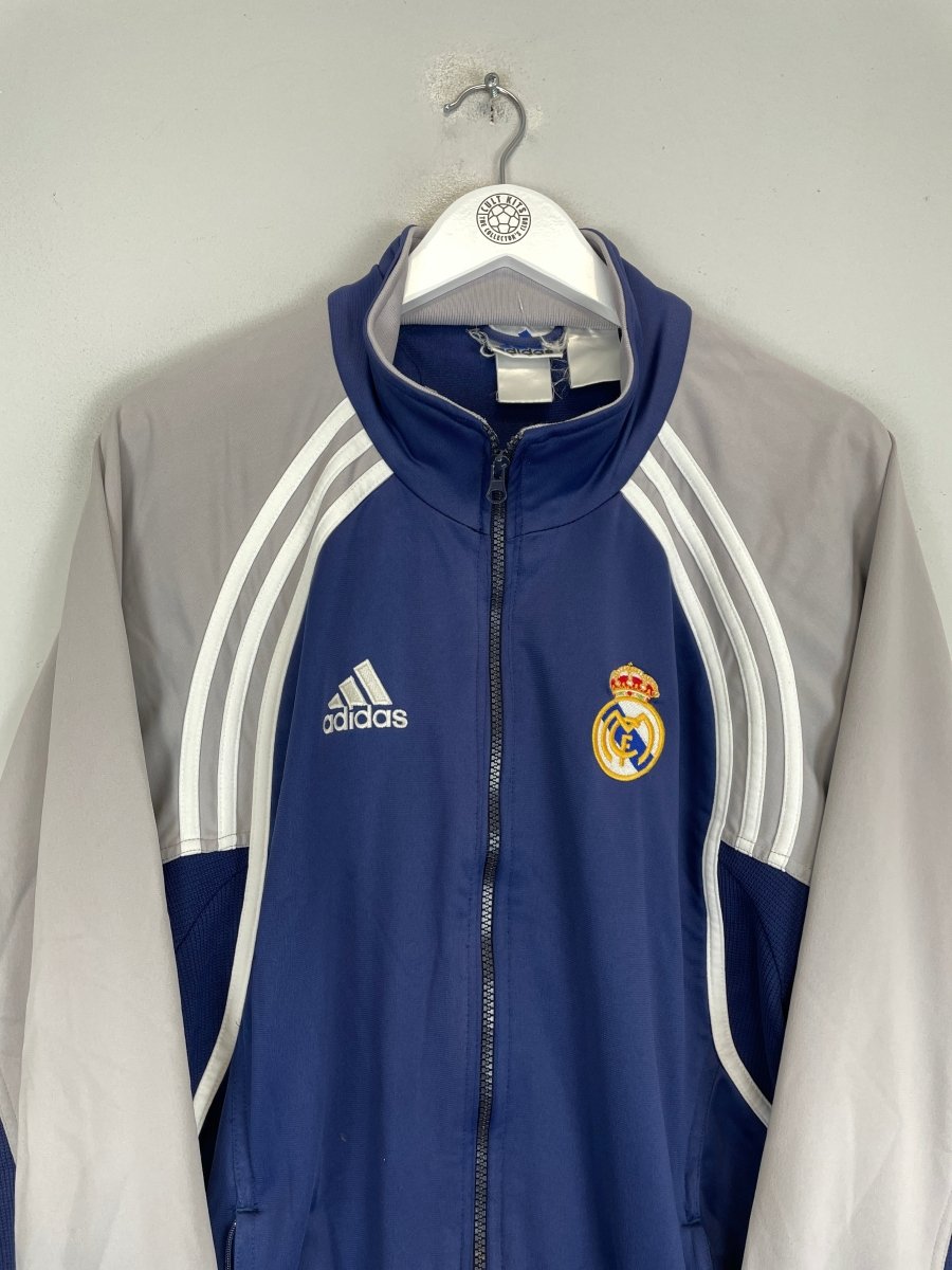 2000/01 REAL MADRID TRACKSUIT TOP (M) ADIDAS - Cult Kits - Medium - Buy Vintage Football Shirts, Authentic Retro Football Shirts For Sale, Classic Football Shirts & Soccer Jersey