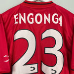 Shop 2000/01 REAL MALLORCA ENGONGA #23 *SIGNED* HOME SHIRT (XXL) JOHN SMITH, classic football shirts, vintage football shirts & retro soccer jerseys at Cult Kits