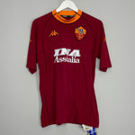 Shop 2000/01 ROMA NAKATA #8 *BNWT* HOME SHIRT (XL) KAPPA, classic football shirts, vintage football shirts & retro soccer jerseys at Cult Kits