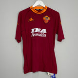 Shop 2000/01 ROMA NAKATA #8 *BNWT* HOME SHIRT (XL) KAPPA, classic football shirts, vintage football shirts & retro soccer jerseys at Cult Kits