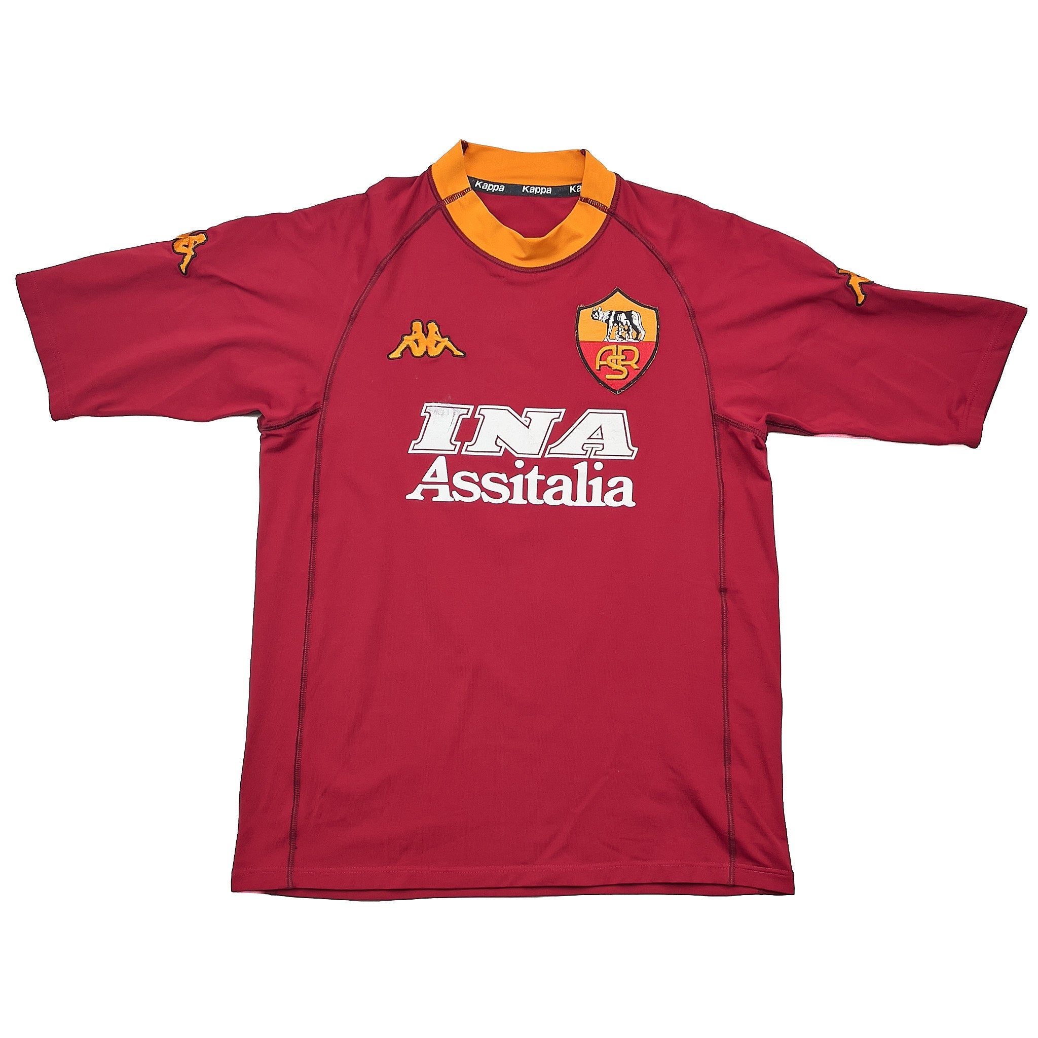Buy 2000/01 Roma Nakata 8 Home Shirt (L) Kappa ~ Free worldwide shipping available ~ Authentic Vintage Football Shirts from Cult Kits