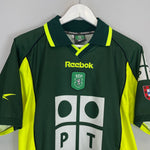 Shop 2000/01 SPORTING CP AWAY SHIRT (M) REEBOK, classic football shirts, vintage football shirts & retro soccer jerseys at Cult Kits