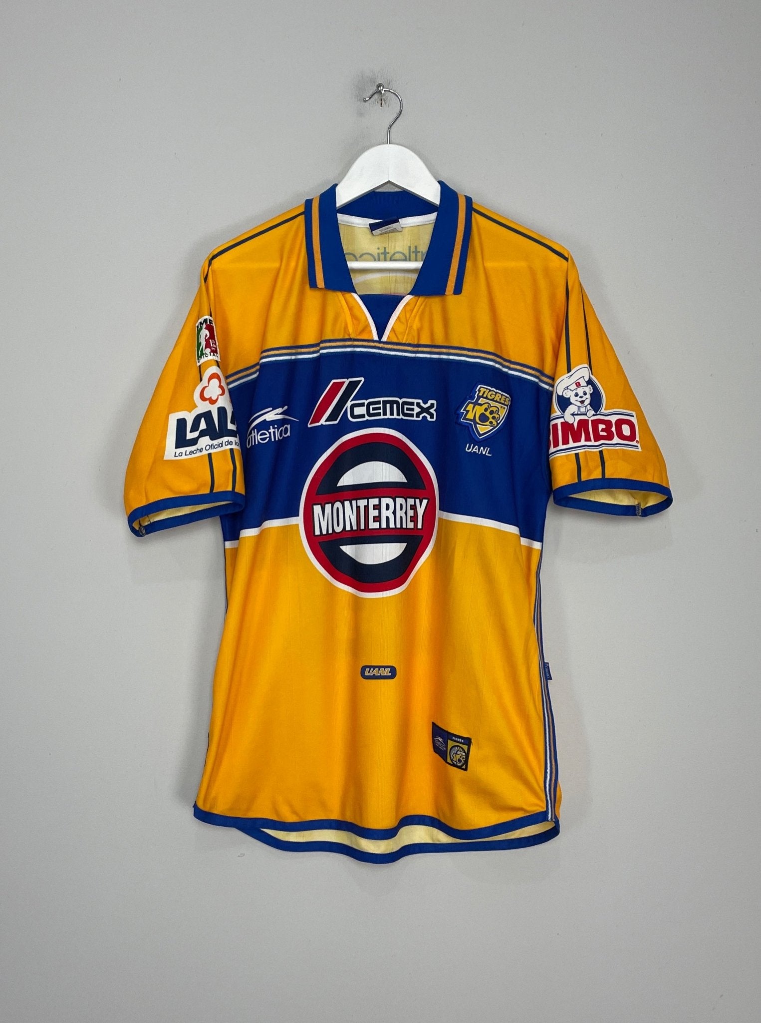 Shop 2000/01 TIGRES HOME SHIRT (S) ATLETICA, classic football shirts, vintage football shirts & retro soccer jerseys at Cult Kits