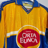 Shop 2000/01 TIGRES TRAINING SHIRT (M) ATLETICA, classic football shirts, vintage football shirts & retro soccer jerseys at Cult Kits