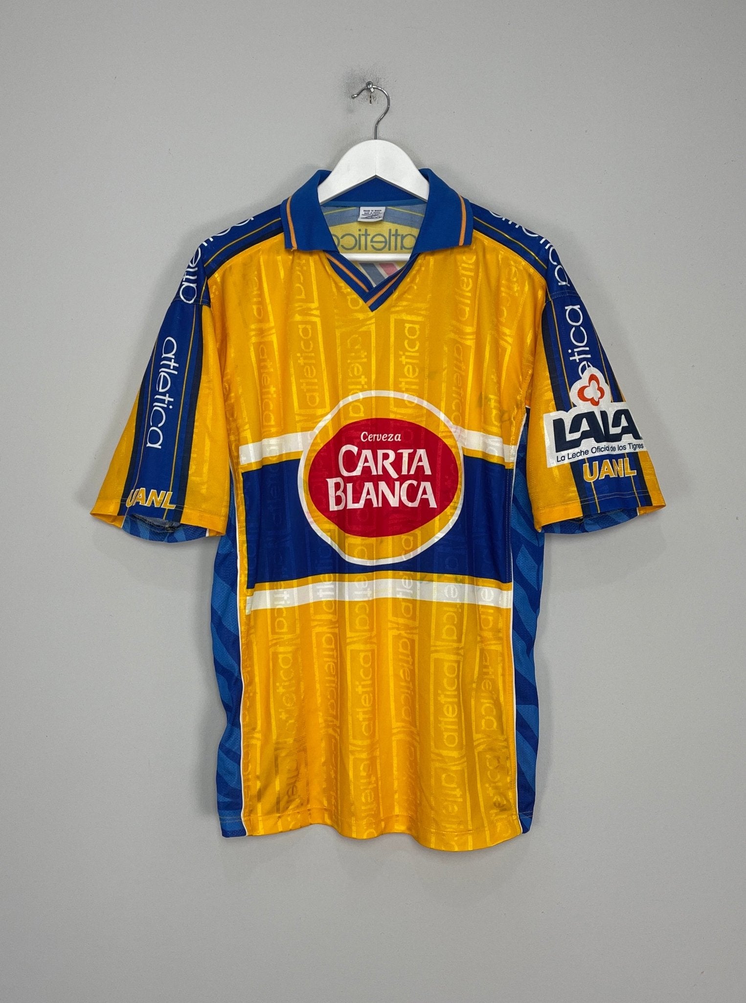 Shop 2000/01 TIGRES TRAINING SHIRT (M) ATLETICA, classic football shirts, vintage football shirts & retro soccer jerseys at Cult Kits