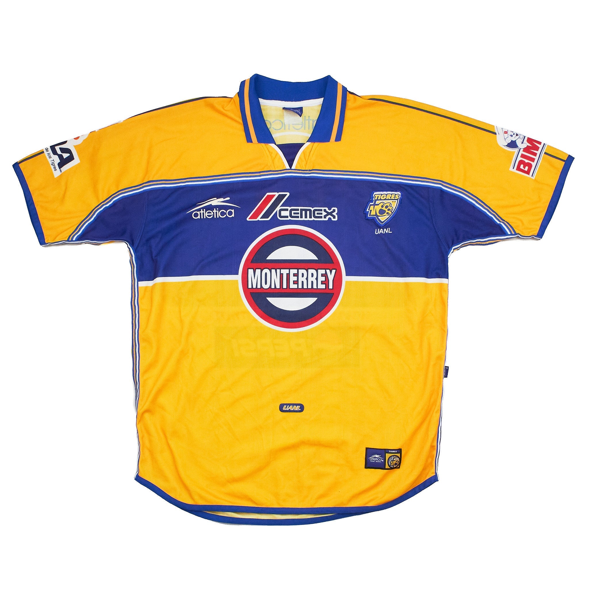 Buy 2000/01 Tigres UANL Home Shirt (XL) Atletica ~ Free worldwide shipping ~ Authentic Vintage Football Shirts from Cult Kits