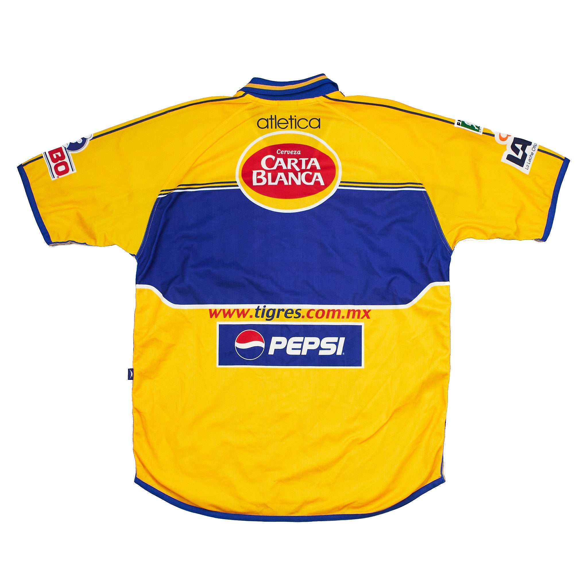 Buy 2000/01 Tigres UANL Home Shirt (XL) Atletica ~ Free worldwide shipping ~ Authentic Vintage Football Shirts from Cult Kits