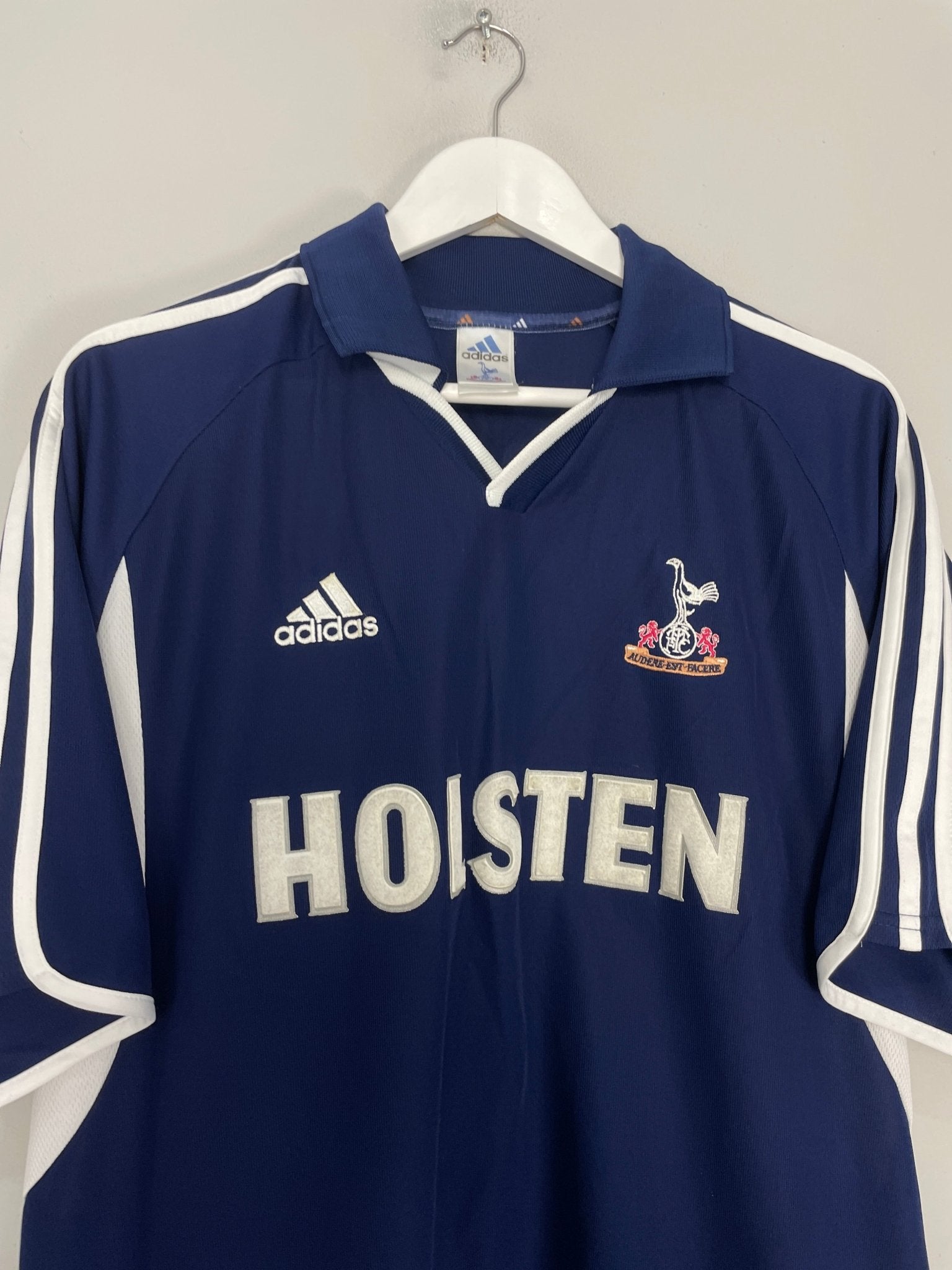 Shop 2000/01 TOTTENHAM REBROV #11 AWAY SHIRT (XL) ADIDAS, classic football shirts, vintage football shirts & retro soccer jerseys at Cult Kits