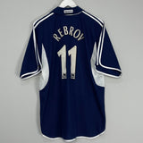 Shop 2000/01 TOTTENHAM REBROV #11 AWAY SHIRT (XL) ADIDAS, classic football shirts, vintage football shirts & retro soccer jerseys at Cult Kits