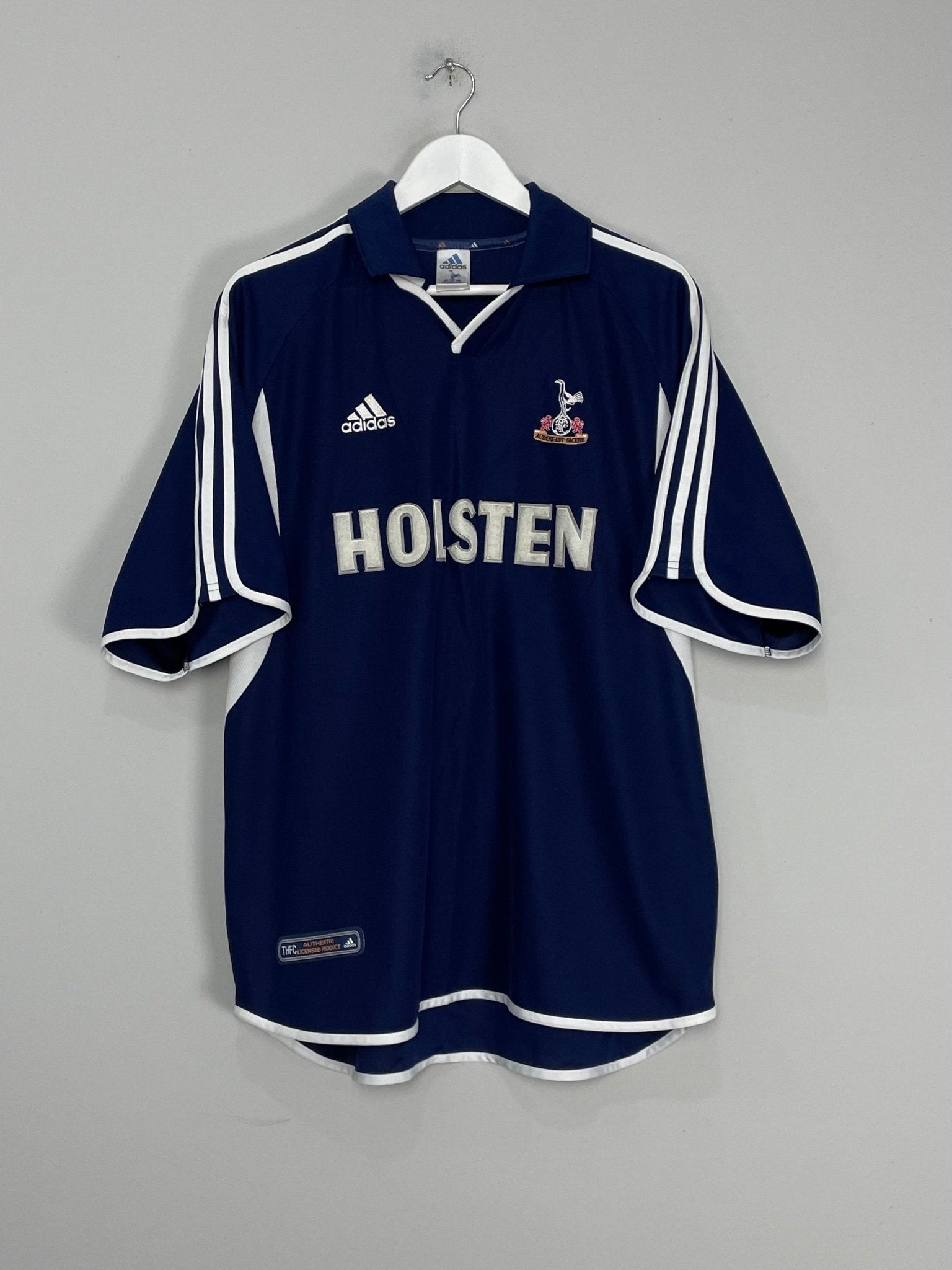 Shop 2000/01 TOTTENHAM REBROV #11 AWAY SHIRT (XL) ADIDAS, classic football shirts, vintage football shirts & retro soccer jerseys at Cult Kits