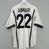 Shop 2000/01 VALENCIA AIMAR #22 HOME SHIRT (L) NIKE, classic football shirts, vintage football shirts & retro soccer jerseys at Cult Kits