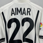 Shop 2000/01 VALENCIA AIMAR #22 HOME SHIRT (L) NIKE, classic football shirts, vintage football shirts & retro soccer jerseys at Cult Kits