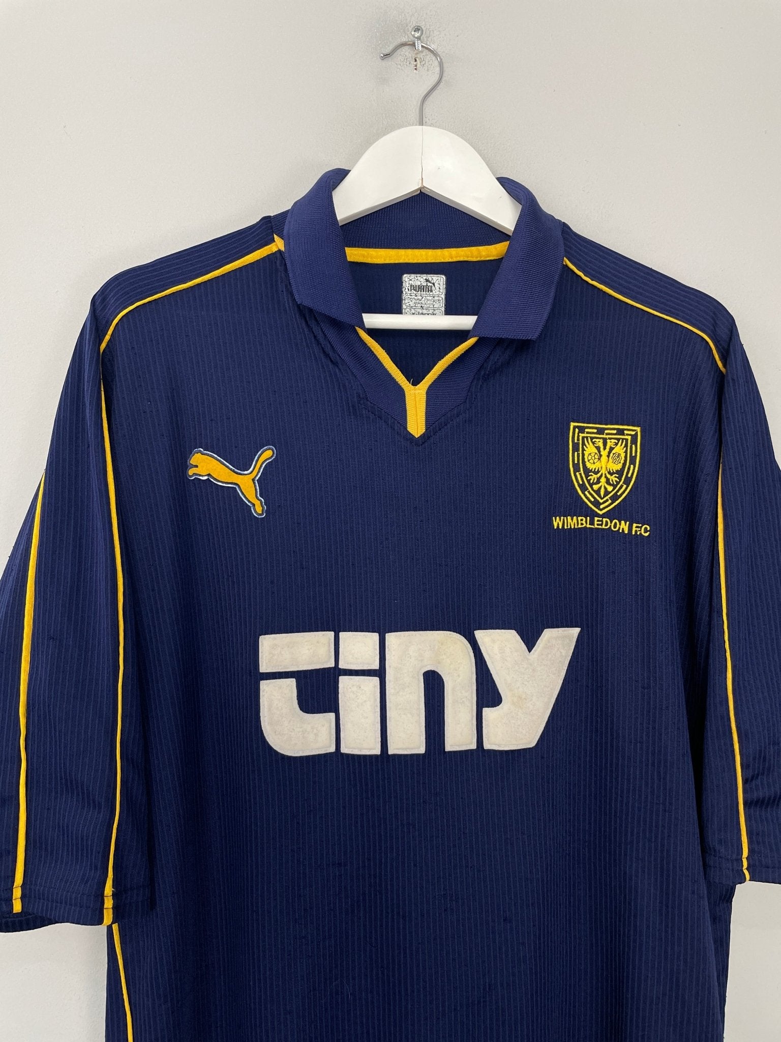 Shop 2000/01 WIMBLEDON HOME SHIRT (XL) PUMA, classic football shirts, vintage football shirts & retro soccer jerseys at Cult Kits