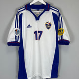 Shop 2000/01 YUGOSLAVIA DRULOVIC #17 *MATCH ISSUE* AWAY SHIRT (L) ADIDAS, classic football shirts, vintage football shirts & retro soccer jerseys at Cult Kits