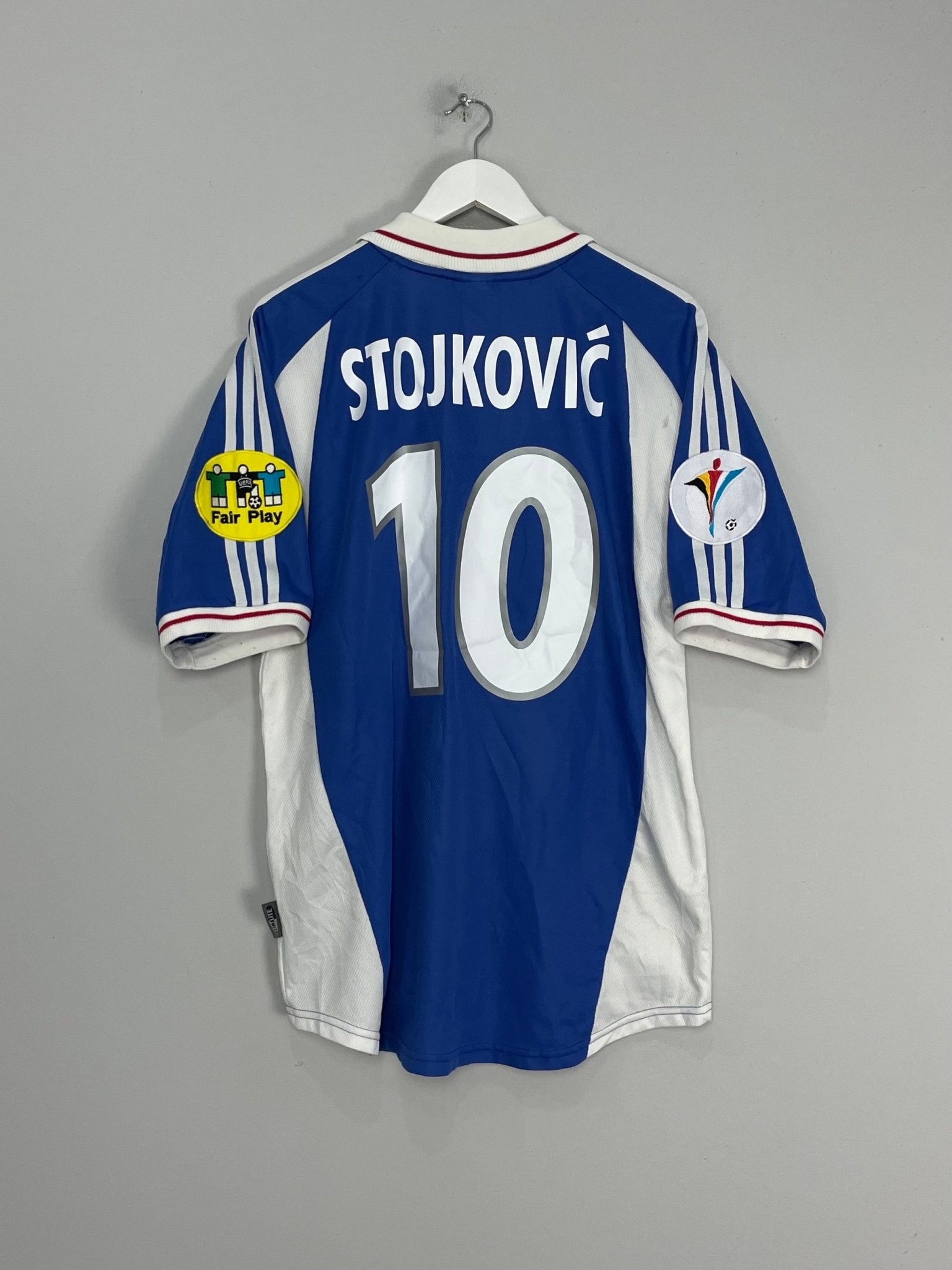 Shop 2000/01 YUGOSLAVIA STOJKOVIC #10 HOME SHIRT (L) ADIDAS, classic football shirts, vintage football shirts & retro soccer jerseys at Cult Kits
