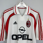 2000/02 AC MILAN GATTUSO AWAY SHIRT (M) ADIDAS - Cult Kits - Medium - Buy Vintage Football Shirts, Authentic Retro Football Shirts For Sale, Classic Football Shirts & Soccer Jersey
