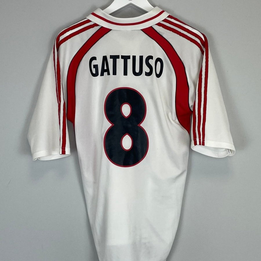 2000/02 AC MILAN GATTUSO AWAY SHIRT (M) ADIDAS - Cult Kits - Medium - Buy Vintage Football Shirts, Authentic Retro Football Shirts For Sale, Classic Football Shirts & Soccer Jersey