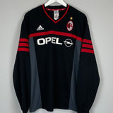 2000/02 AC MILAN L/S TRAINING SHIRT (L) ADIDAS - Cult Kits - Large - Buy Vintage Football Shirts, Authentic Retro Football Shirts For Sale, Classic Football Shirts & Soccer Jersey