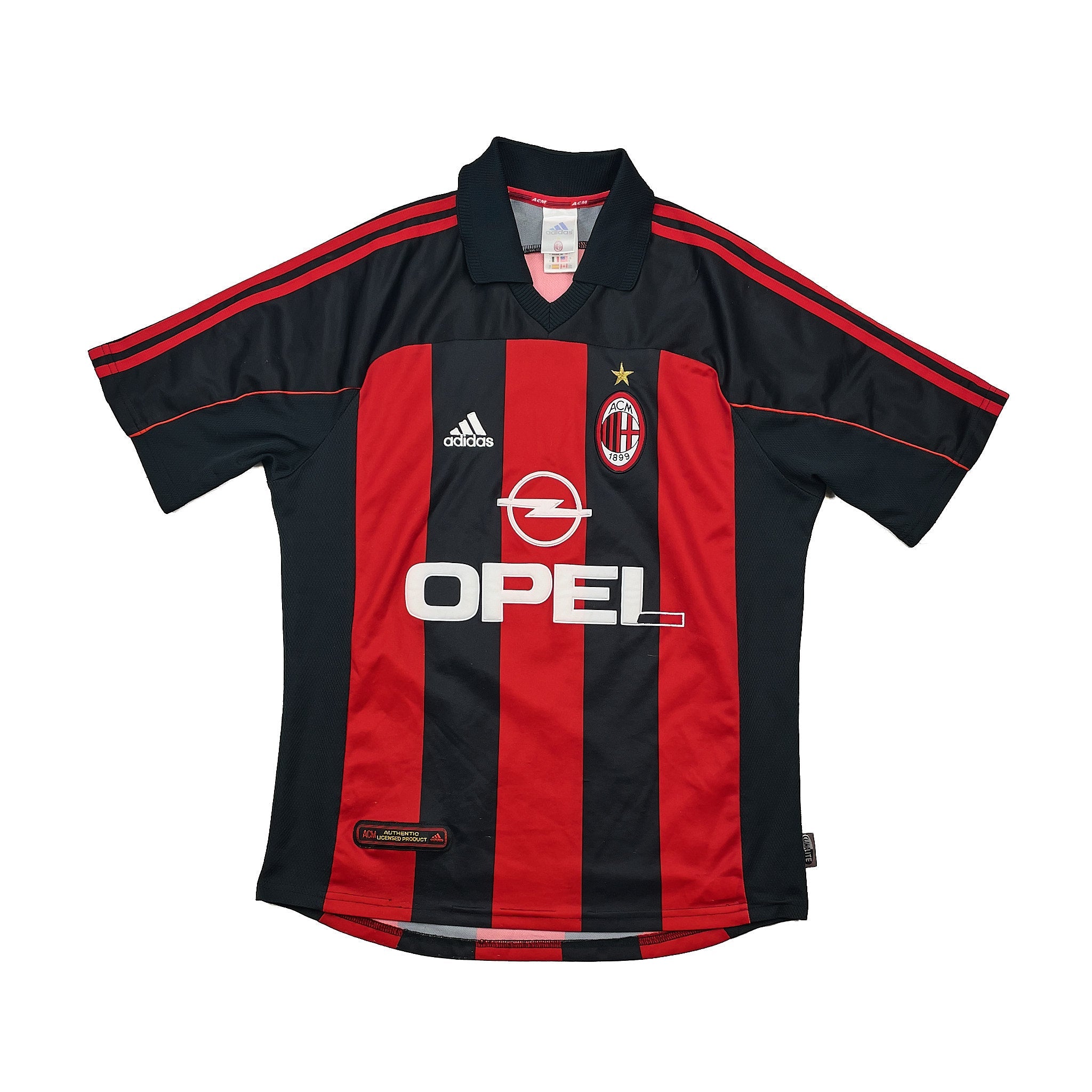 Buy 2000/02 AC Milan Maldini 3 Home Shirt (M) Adidas ~ Free worldwide shipping available ~ Authentic Vintage Football Shirts from Cult Kits