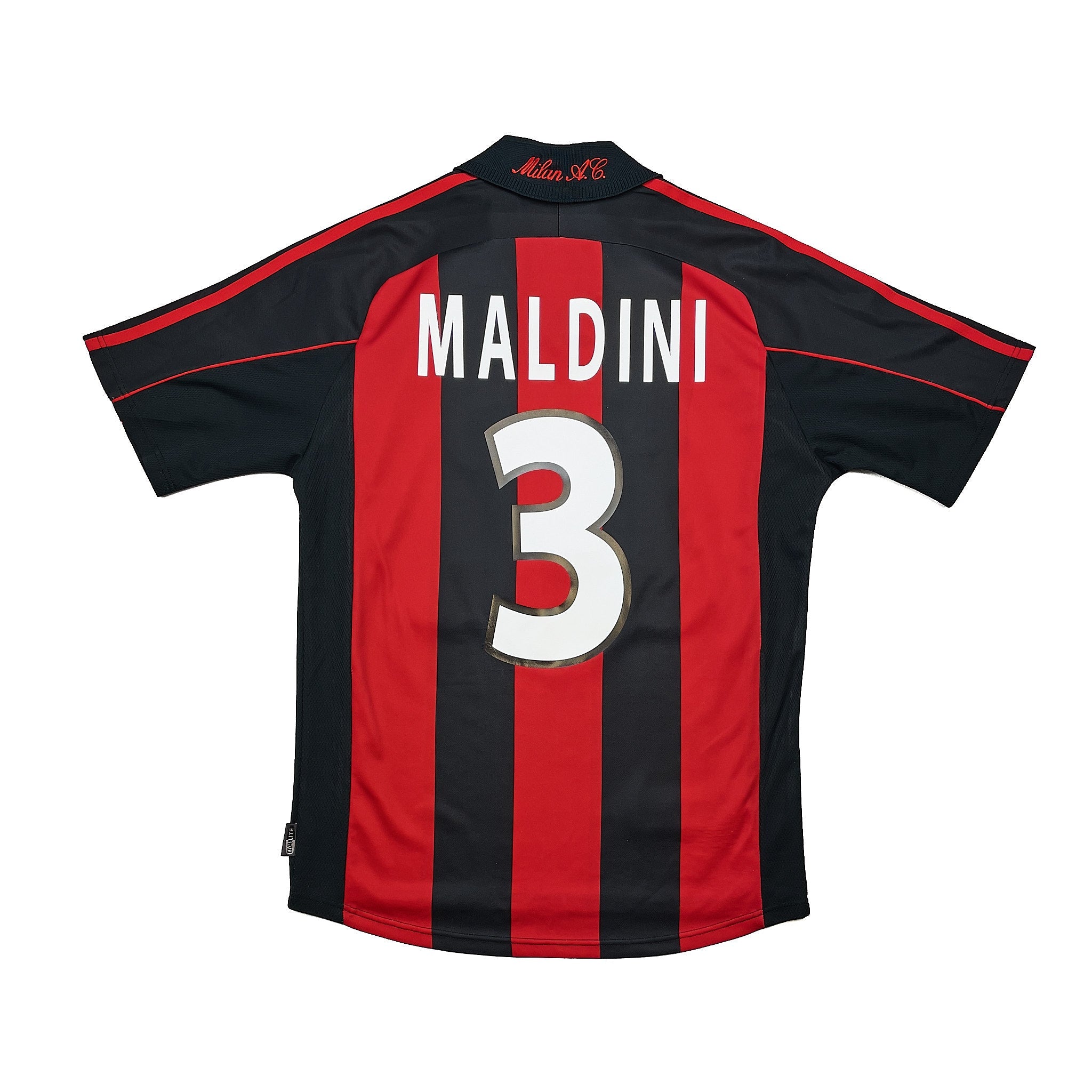 Buy 2000/02 AC Milan Maldini 3 Home Shirt (S) Adidas ~ Free worldwide shipping ~ Authentic Vintage Football Shirts from Cult Kits