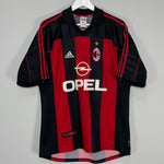 Shop 2000/02 AC MILAN SHEVCHENKO #7 HOME SHIRT (L) ADIDAS, classic football shirts, vintage football shirts & retro soccer jerseys at Cult Kits