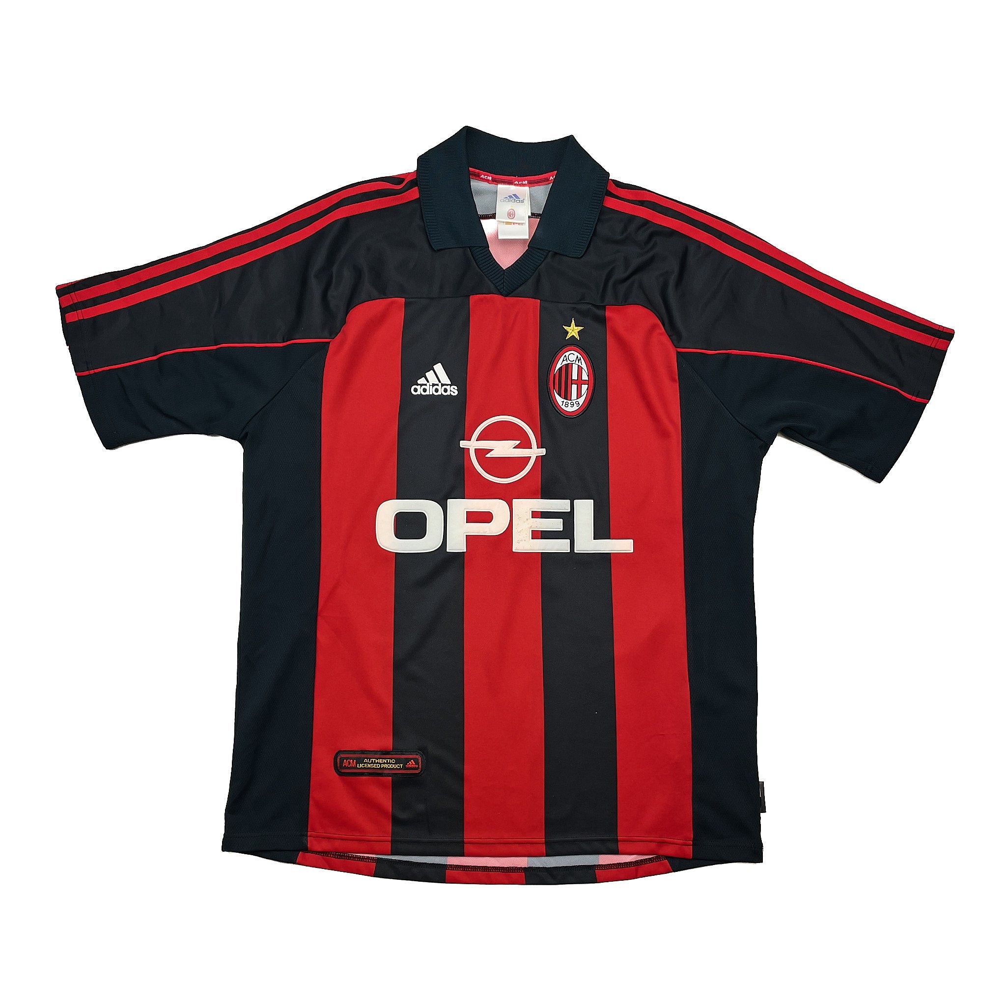 Buy 2000/02 AC Milan Shevchenko 7 Home Shirt (L) Adidas ~ Free worldwide shipping available ~ Authentic Vintage Football Shirts from Cult Kits