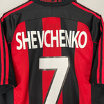 Shop 2000/02 AC MILAN SHEVCHENKO #7 HOME SHIRT (L) ADIDAS, classic football shirts, vintage football shirts & retro soccer jerseys at Cult Kits