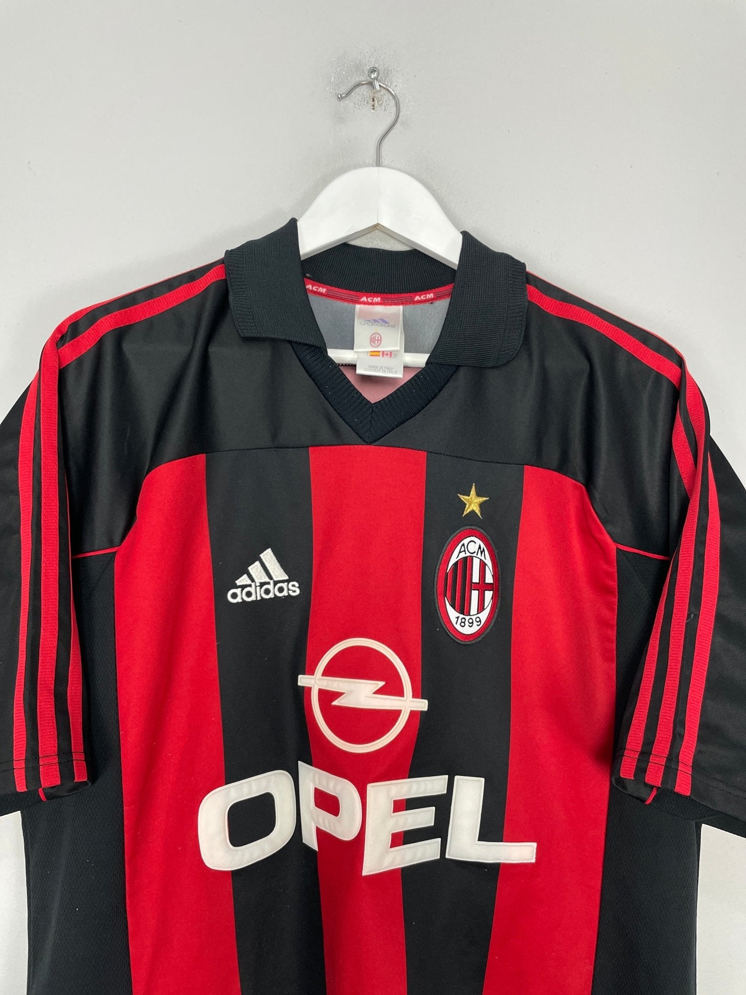 Shop 2000/02 AC MILAN SHEVCHENKO #7 HOME SHIRT (L) ADIDAS, classic football shirts, vintage football shirts & retro soccer jerseys at Cult Kits