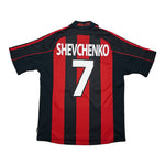 Buy 2000/02 AC Milan Shevchenko 7 Home Shirt (L) Adidas ~ Free worldwide shipping available ~ Authentic Vintage Football Shirts from Cult Kits