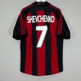 Shop 2000/02 AC MILAN SHEVCHENKO #7 HOME SHIRT (L) ADIDAS, classic football shirts, vintage football shirts & retro soccer jerseys at Cult Kits