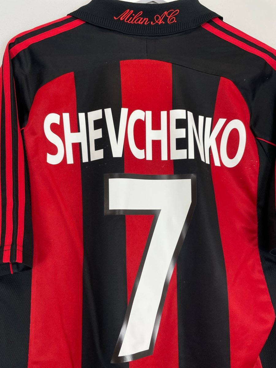 2000/02 AC MILAN SHEVCHENKO 7 HOME SHIRT (S) ADIDAS - Cult Kits - Large - Buy Vintage Football Shirts, Authentic Retro Football Shirts For Sale, Classic Football Shirts & Soccer Jersey