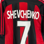 2000/02 AC MILAN SHEVCHENKO 7 HOME SHIRT (S) ADIDAS - Cult Kits - Large - Buy Vintage Football Shirts, Authentic Retro Football Shirts For Sale, Classic Football Shirts & Soccer Jersey