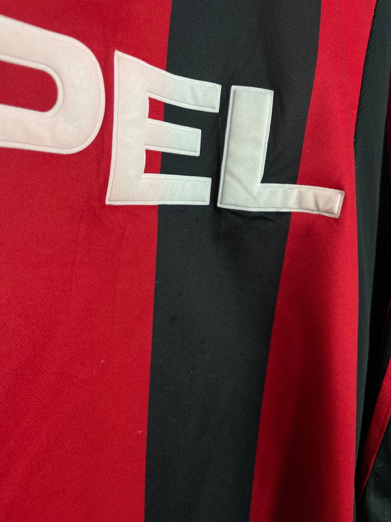 Shop 2000/02 AC MILAN SHEVCHENKO #7 L/S HOME SHIRT (L) ADIDAS, classic football shirts, vintage football shirts & retro soccer jerseys at Cult Kits