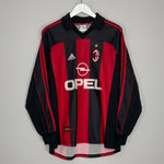 Shop 2000/02 AC MILAN SHEVCHENKO #7 L/S HOME SHIRT (L) ADIDAS, classic football shirts, vintage football shirts & retro soccer jerseys at Cult Kits