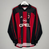 Shop 2000/02 AC MILAN SHEVCHENKO #7 L/S HOME SHIRT (L) ADIDAS, classic football shirts, vintage football shirts & retro soccer jerseys at Cult Kits