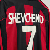 Shop 2000/02 AC MILAN SHEVCHENKO #7 L/S HOME SHIRT (L) ADIDAS, classic football shirts, vintage football shirts & retro soccer jerseys at Cult Kits