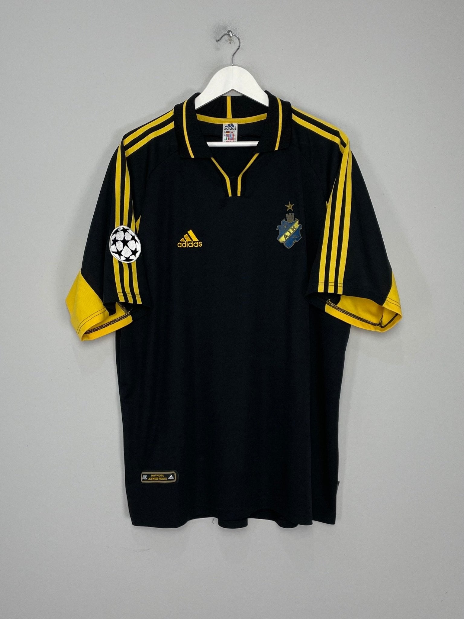 Shop 2000/02 AIK STOCKHOLM BRUNDIN #4 C/L HOME SHIRT (XXL) ADIDAS, classic football shirts, vintage football shirts & retro soccer jerseys at Cult Kits