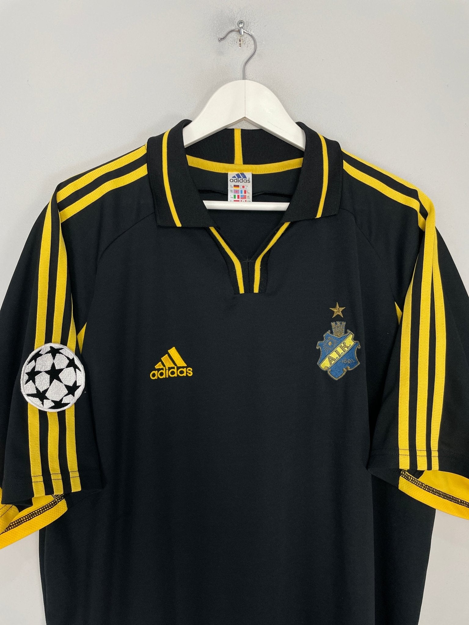Shop 2000/02 AIK STOCKHOLM BRUNDIN #4 C/L HOME SHIRT (XXL) ADIDAS, classic football shirts, vintage football shirts & retro soccer jerseys at Cult Kits