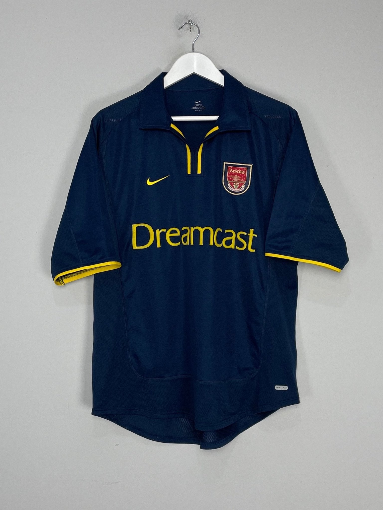 Shop 2000/02 ARSENAL EUROPEAN AWAY SHIRT (L) NIKE, classic football shirts, vintage football shirts & retro soccer jerseys at Cult Kits