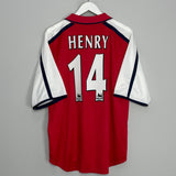 Shop 2000/02 ARSENAL HENRY #14 HOME SHIRT (L) NIKE, classic football shirts, vintage football shirts & retro soccer jerseys at Cult Kits