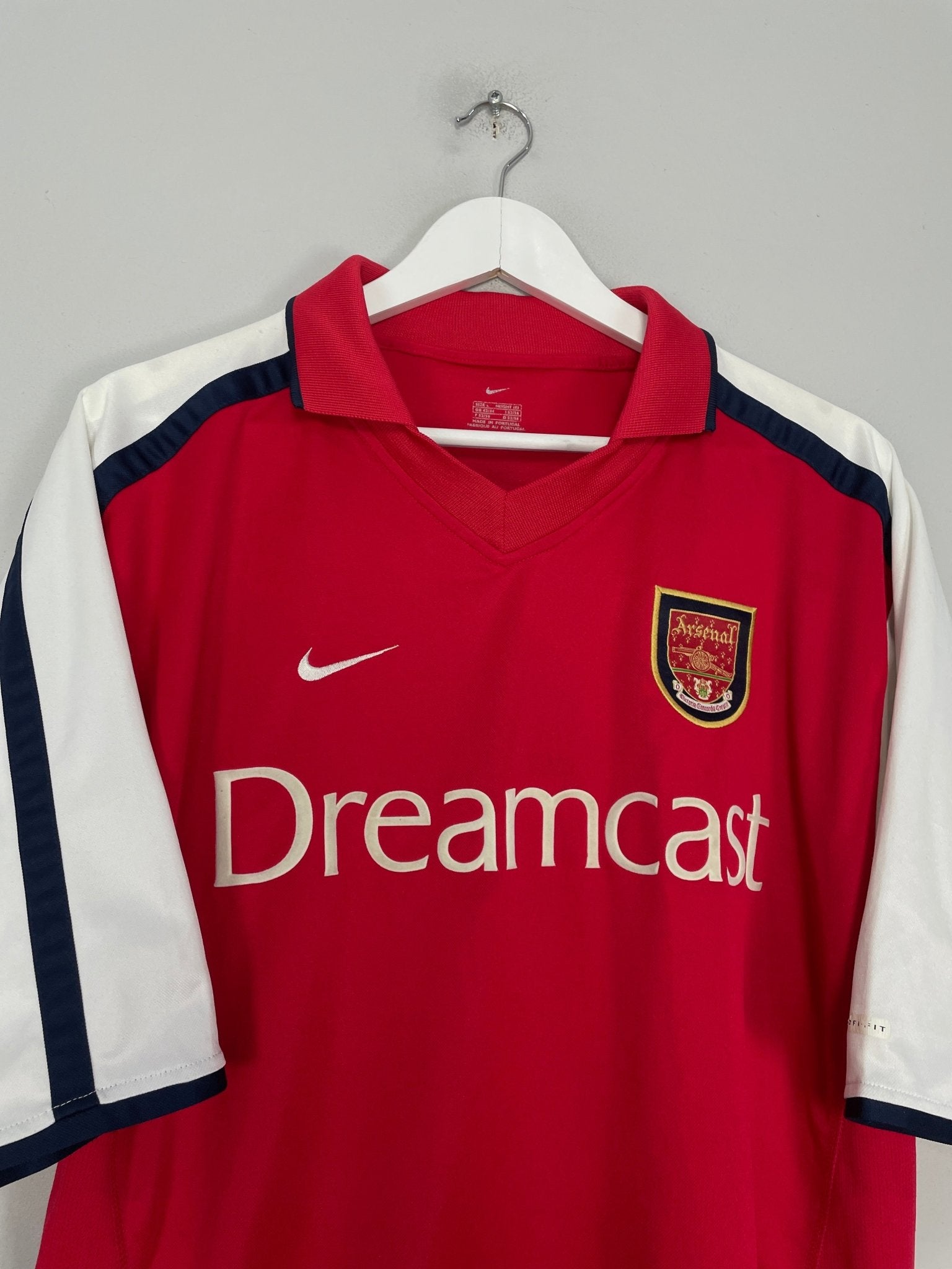 Shop 2000/02 ARSENAL HOME SHIRT (L) NIKE, classic football shirts, vintage football shirts & retro soccer jerseys at Cult Kits