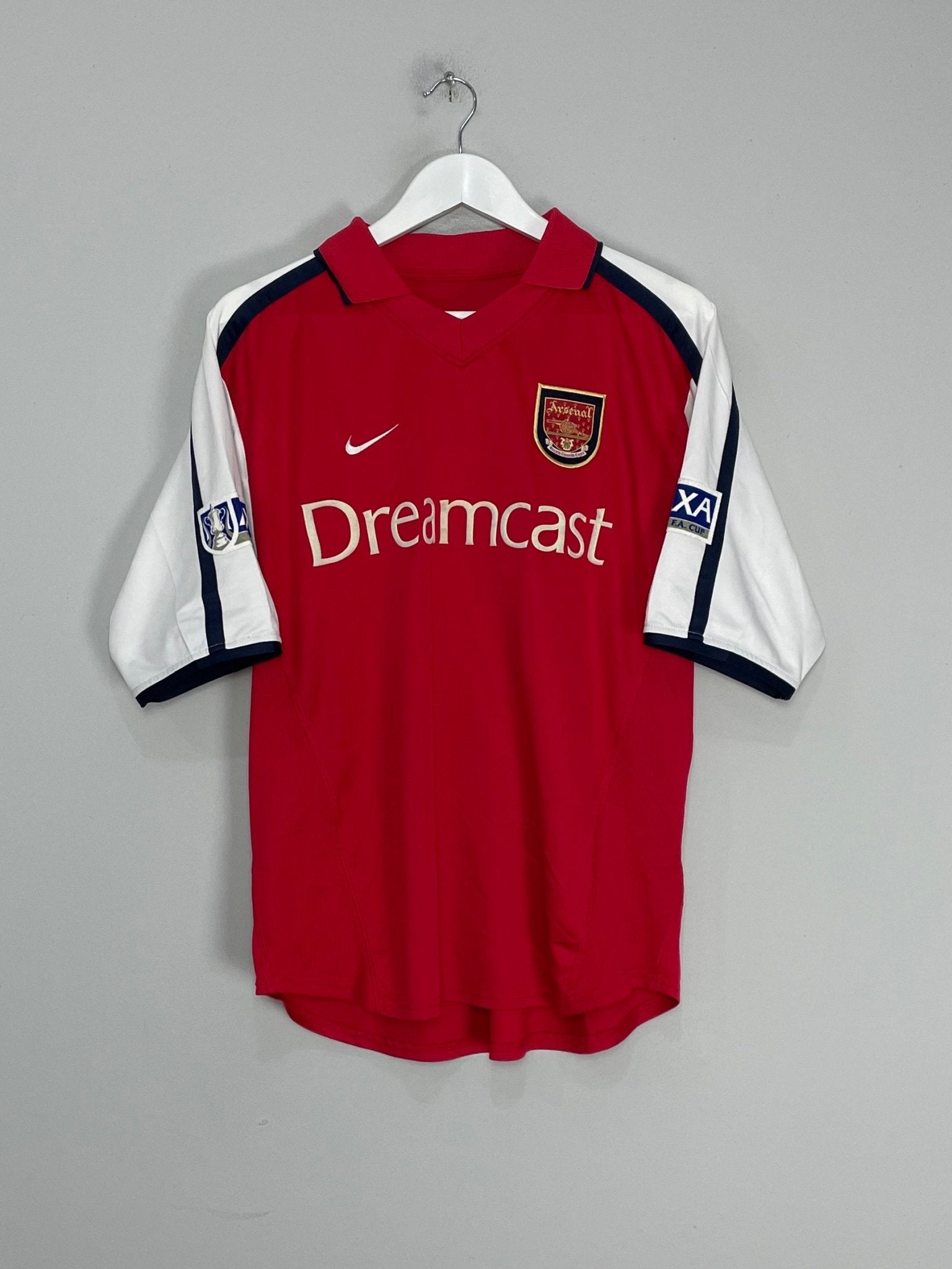 Shop 2000/02 ARSENAL LJUNGBERG #8 FA CUP HOME SHIRT (M) NIKE, classic football shirts, vintage football shirts & retro soccer jerseys at Cult Kits