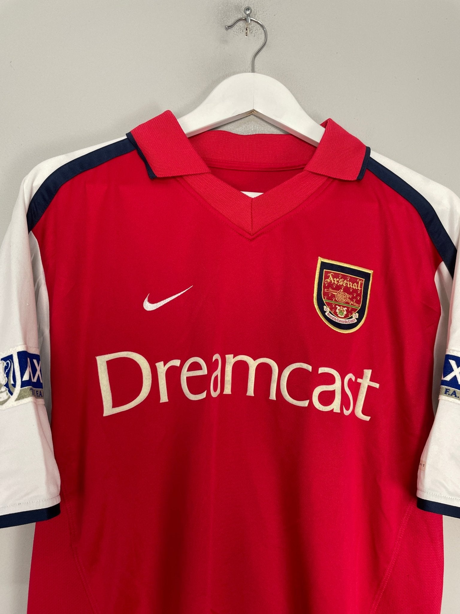 Shop 2000/02 ARSENAL LJUNGBERG #8 FA CUP HOME SHIRT (M) NIKE, classic football shirts, vintage football shirts & retro soccer jerseys at Cult Kits