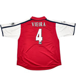 Buy 2000/02 ARSENAL VIEIRA 4 HOME SHIRT (XL) NIKE ~ Free worldwide shipping available ~ Authentic Vintage Football Shirts from Cult Kits
