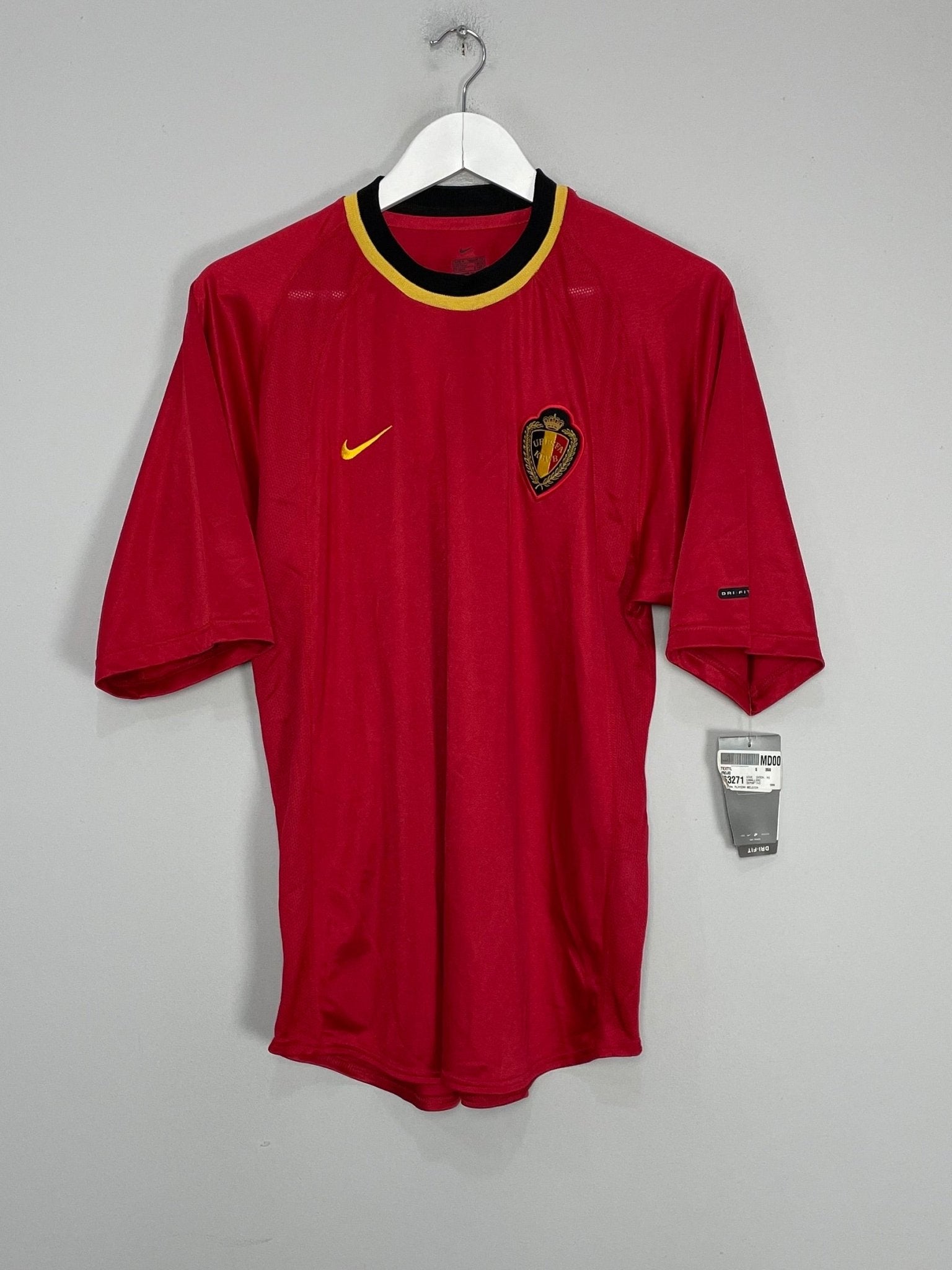 Shop 2000/02 BELGIUM *BNWT* HOME SHIRT (M) NIKE, classic football shirts, vintage football shirts & retro soccer jerseys at Cult Kits