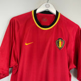 Shop 2000/02 BELGIUM HOME SHIRT (L) NIKE, classic football shirts, vintage football shirts & retro soccer jerseys at Cult Kits