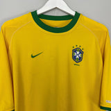 Shop 2000/02 BRAZIL HOME SHIRT (L) NIKE, classic football shirts, vintage football shirts & retro soccer jerseys at Cult Kits