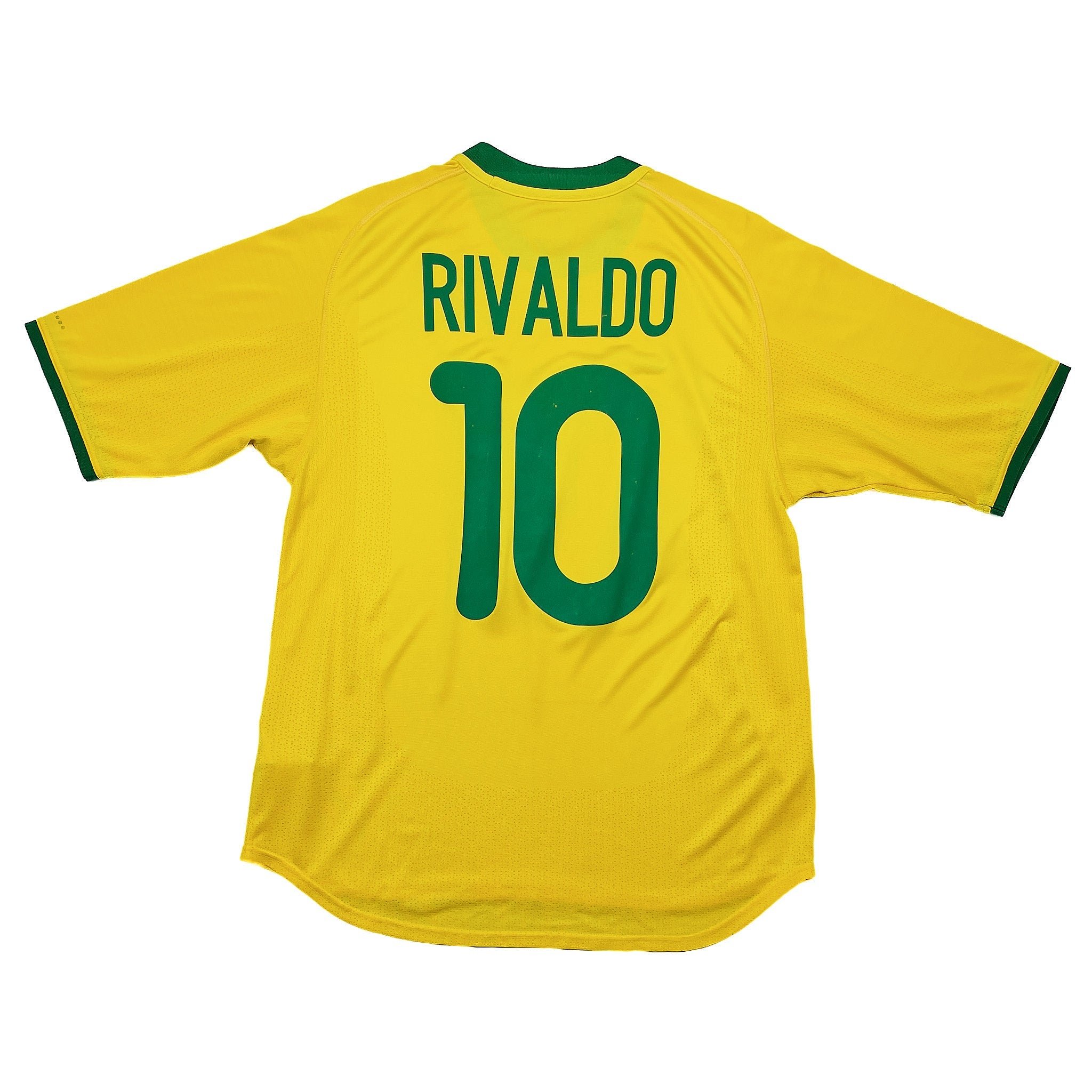 Buy 2000/02 Brazil Rivaldo 10 Home Shirt (M) Nike ~ Free worldwide shipping ~ Authentic Vintage Football Shirts from Cult Kits