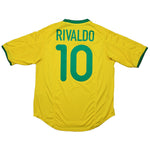 Buy 2000/02 Brazil Rivaldo 10 Home Shirt (M) Nike ~ Free worldwide shipping available ~ Authentic Vintage Football Shirts from Cult Kits